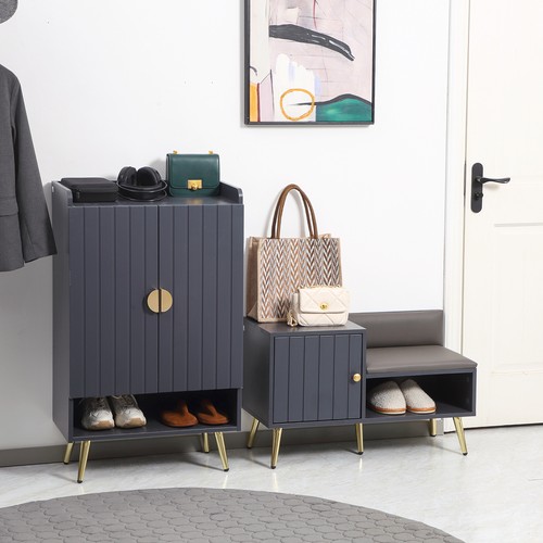 Homcom upholstered entryway - upholstered,