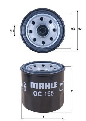 Oil filter oc195 knecht - oil,