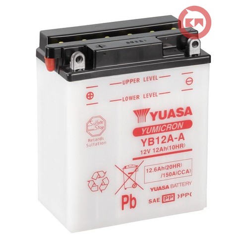 Yuasa yb12a battery 12v - yb12a-a,
