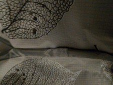 White With Leaf Pattern