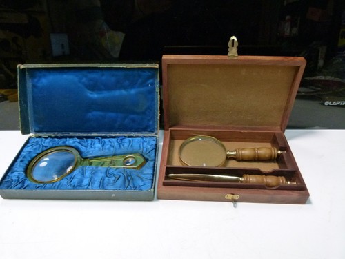 Antique magnifying glass - magnifying, &
