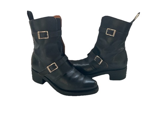 Ladies black all leather - black,