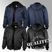 Qualitex Mens Aviator Waterproof Hooded Winter Coat Jacket