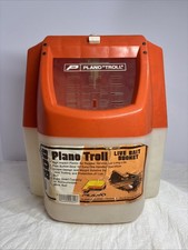 Vintage Orange Plano Troll Live Bait Fishing Bucket 800 - 1980’s-NEW OLD STOCK!!