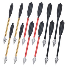 6.7" Aluminium Bolts Pistol Mini Bow Arrows Steel Hunting Tips Archery Shooting