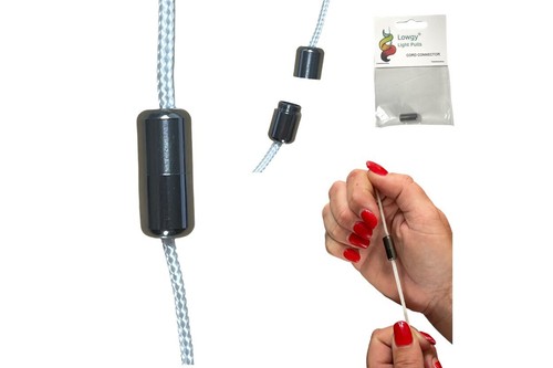 Slimline black metal cord - slimline,