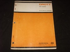 DROTT CUSTODIA 120 CRAWLER TRACTOR DOZER BULLDOZER SHOP REPAIR SERVICE MANUAL