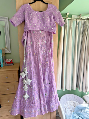 Gorgeous lilac lehenga with - lilac,