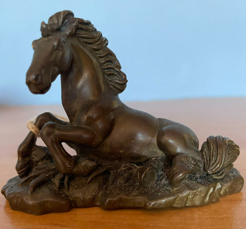Antique miniature bronze horse - antique,