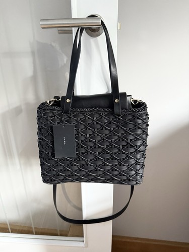Zara black woven - zara,
