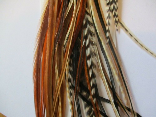 Feather hair extensions - hair, ebay