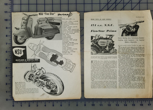 Nsu star motorcycle brochure - nsu, 5