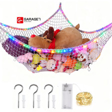 Stuffed Animal Hammock Gray Large Mesh Toy Hammock Net Wall Corner Hanging Net