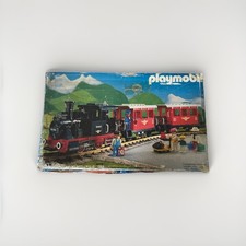 Vintage Playmobil 40013 Steam Engine With Two Carriages