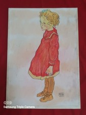 Egon Schiele painting and