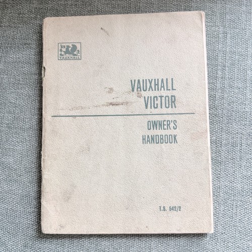Vintage owner handbook for - owner's, a