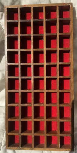 Wooden thimble display case - display,