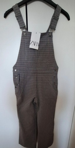New zara girls brown chequered - girls,