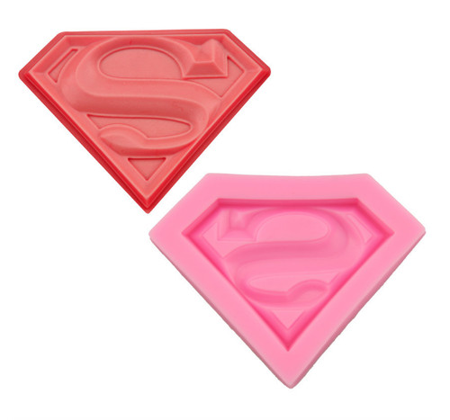 Super man letter silicone - s,