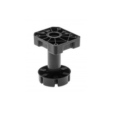 Heavy duty kitchen cabinet black plastic adjustable feet Plinth leg up to 450 kg