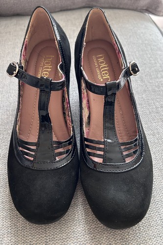 Hotter france black shoes - france,