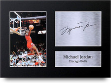 Michael Jordan A4 Signed Photo Print - Unframed Autograph Memorabilia UK