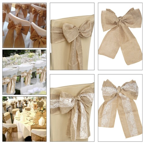 Hessian chair sashes - hessian,