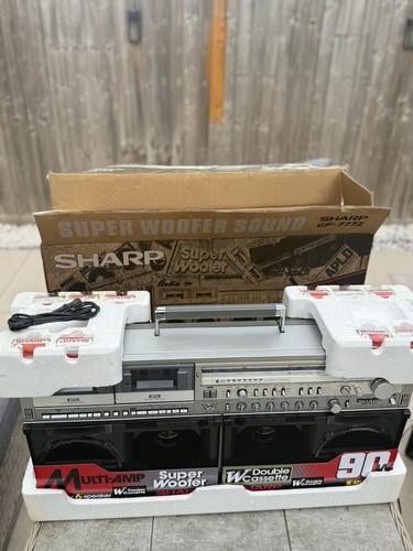 Sharp 777z boombox boxed - gf-777z,