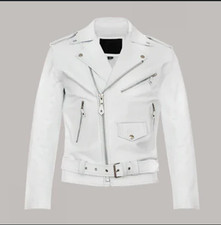 Ladies Leather Biker Jacket