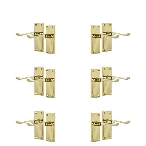 Door handles brass plated - handles,