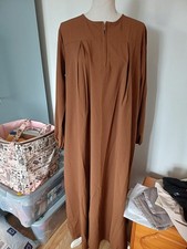 Brown Asian Abaya Dress Size
