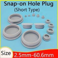 Grey Short Silicone Rubber Grommet Hole Plug Bungs Cable Wiring Protect Bushes