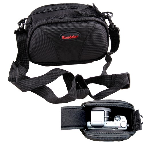 Black camera case bag - black,
