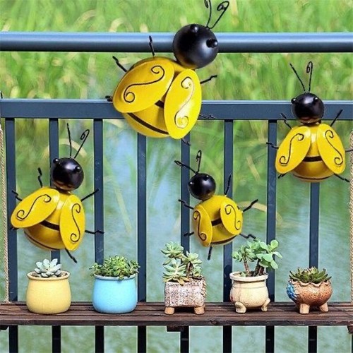 4pcs metal bumble bee - 3d,