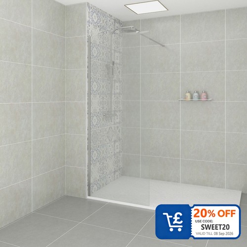 Walk wet room shower - in,