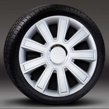 4x15" wheel trims, Hub Caps, Covers to fit Nissan Micra,Note,Almera+ badges 