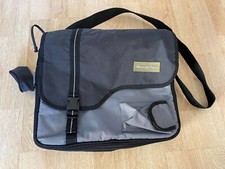 Mamas and Papas Baby Changing Nappy Shoulder Bag Black Silver