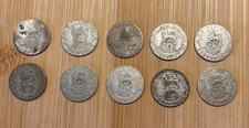 10 x Silver Sixpences Tanner