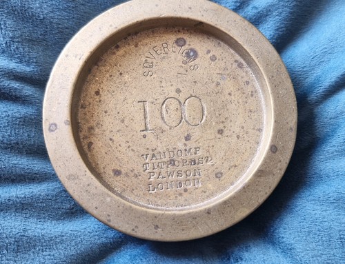 Antique 100 brass - brass, sovereigns