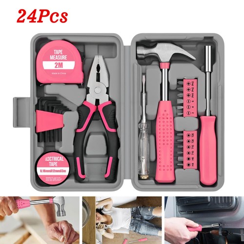 Pink tool box set - pink,