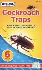 6X Sticky Cockroach Traps Glue