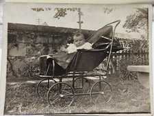 Antique Photo Of Baby In Pram