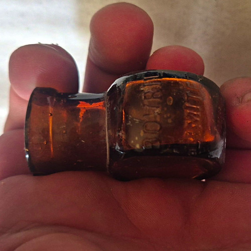 Bovril original embossed - bovril, amber