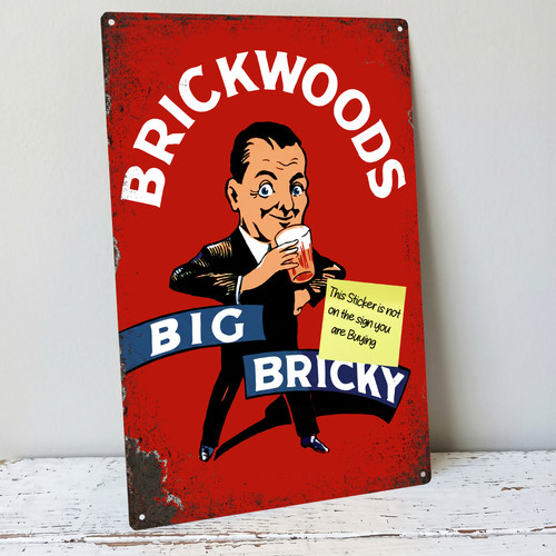 Brickwoods brewery metal - brewery, sign