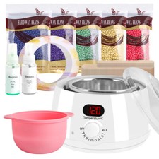 Waxing Kit Wax Heater Warmer Pot Machine Beans Stick Set Strips Hair Removal New