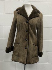 Ladies Shearling Coat Brown