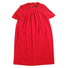 Jaeger Dress Size 14 Red Midi