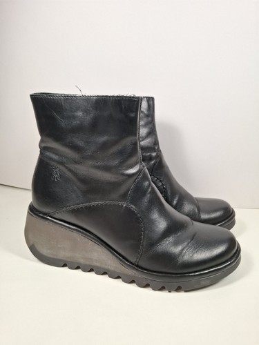 Fly london nest black - nest, leather