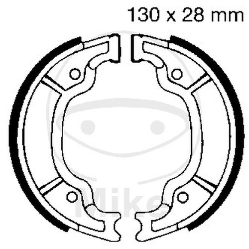 Pair brake jaws ebc - jaws,