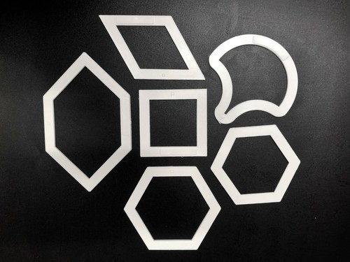 Plastic patchwork templates - patchwork,